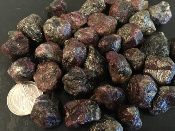 Raw Garnet Chunks - Red Garnet Stone - Raw Garnet Loose Stone - Large Garnet Stone - Natural Red Garnet Crystal - Rough Garnet Crystal