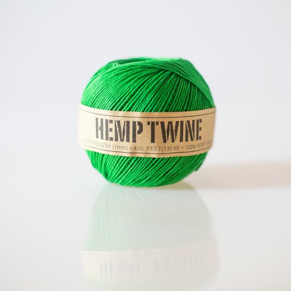 Green Hemp Twine - 430 Ft, Eco-friendly Packaging String