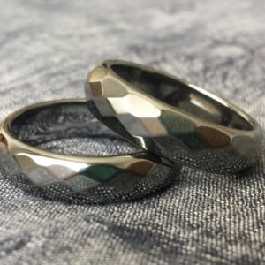 Hematite Ring Buy 2+1 free.Unusual silver-black.Men.Women 6mm faceted band Size 5.5,6,6.25,6.5,7,7.5,7.75,8,8.25,8.5,8.75,9,9.5,10,11,12,13 | Natural genuine Gemstone rings, simple unique handcrafted gemstone rings. #rings #jewelry #shopping #gift #handmade #fashion #style #affiliate #ad