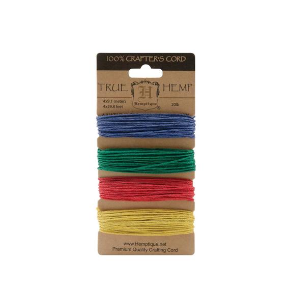 Hemp Twine Bead Cord Spool, Bakers Twine, 1mm Thick, 119 Feet Long, 20-pound, Topaz