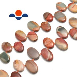 Shop Jasper Bead Shapes! Polychrome Jasper Oval Shape Beads 20-22mm x 30-36mm 15.5" Strand | Natural genuine other-shape Jasper beads for beading and jewelry making.  #jewelry #beads #beadedjewelry #diyjewelry #jewelrymaking #beadstore #beading #affiliate #ad