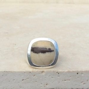 Shop Jasper Rings! Large Gemstone Silver Ring, Gift for Husband or Boyfriend, Mens Gemstone Silver Ring, Large Jasper Ring | Natural genuine Jasper mens fashion rings, simple unique handcrafted gemstone men's rings, gifts for men. Anillos hombre. #rings #jewelry #crystaljewelry #gemstonejewelry #handmadejewelry #affiliate #ad