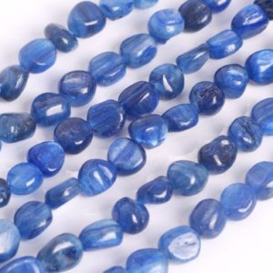 Shop Kyanite Beads! Genuine Natural Kyanite Loose Beads South Africa Grade Aa Pebble Nugget Shape 6-8mm | Natural genuine beads Kyanite beads for beading and jewelry making.  #jewelry #beads #beadedjewelry #diyjewelry #jewelrymaking #beadstore #beading #affiliate #ad