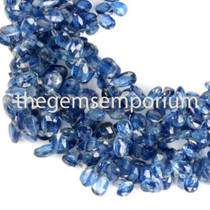 Shop Kyanite Bead Shapes! Kyanite faceted briolette Pears shape Beads, Kyanite faceted Pears Beads, Kyanite Pears shape Beads, Kyanite Beads, Kyanite faceted Beads | Natural genuine other-shape Kyanite beads for beading and jewelry making.  #jewelry #beads #beadedjewelry #diyjewelry #jewelrymaking #beadstore #beading #affiliate #ad