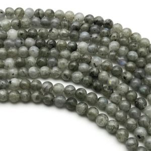 Shop Labradorite Round Beads! 6mm Gray Labradorite Beads, Round Gemstone Beads, Wholesale Beads | Natural genuine round Labradorite beads for beading and jewelry making.  #jewelry #beads #beadedjewelry #diyjewelry #jewelrymaking #beadstore #beading #affiliate #ad