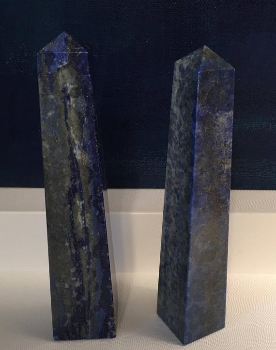 Lapis Tower, Crystal Point, Healing Crystal, Healing Stone, Spiritual Stone, Chakra Stone