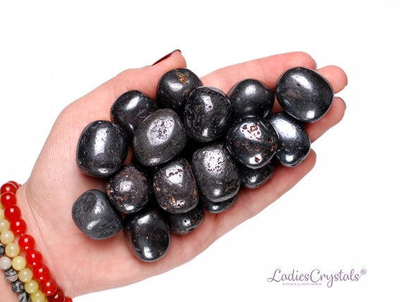 Magnetite Tumbled Stone, Magnetite, Tumbled Stones, Lodestone, Stones, Crystals, Rocks, Gifts, Gemstones, Gems, Zodiac Crystals, Healing