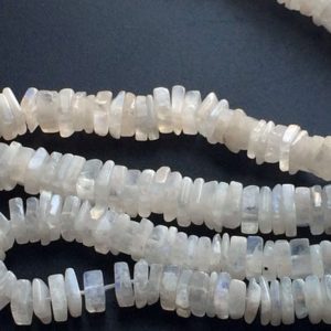 Shop Moonstone Bead Shapes! 5mm White Rainbow Moonstone Square Heishi Beads, Rainbow Moonstone Square Spacer Beads, Rainbow Monnstone For Jewelry (8IN To 16IN Options) | Natural genuine other-shape Moonstone beads for beading and jewelry making.  #jewelry #beads #beadedjewelry #diyjewelry #jewelrymaking #beadstore #beading #affiliate #ad