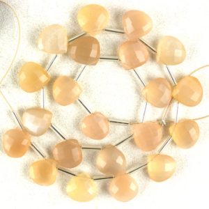 Shop Moonstone Bead Shapes! Best Quality 1 Strand Natural Peach Moonstone Faceted Heart,10 MM,Moonstone Beads,21 Pieces,Making Jewlry,Moonstone Gemstone,Wholesale Price | Natural genuine other-shape Moonstone beads for beading and jewelry making.  #jewelry #beads #beadedjewelry #diyjewelry #jewelrymaking #beadstore #beading #affiliate #ad