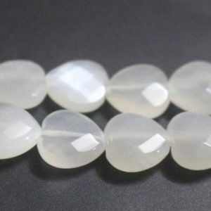 Natural Faceted White Moonstone Beads,Natural White Moonstone Faceted Heart Shape Beads,15 inches one starand | Natural genuine other-shape Moonstone beads for beading and jewelry making.  #jewelry #beads #beadedjewelry #diyjewelry #jewelrymaking #beadstore #beading #affiliate #ad