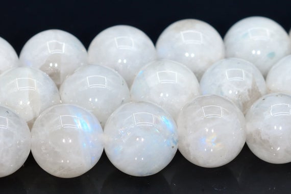 10mm Brown Rainbow Moonstone Beads India Grade A+ Genuine Natural Gemstone Round Loose Beads 16"/7.5" Bulk Lot Options (108610)
