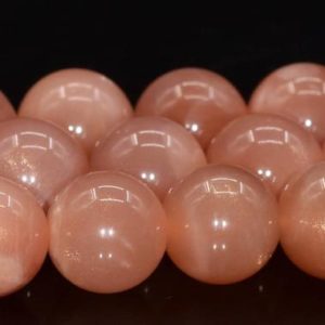 Shop Moonstone Round Beads! 10MM Orange Moonstone Beads India Grade AA Genuine Natural Gemstone Full Strand Round Loose Beads 15.5" BULK LOT 1,3,5,10,50 (104075-1114) | Natural genuine round Moonstone beads for beading and jewelry making.  #jewelry #beads #beadedjewelry #diyjewelry #jewelrymaking #beadstore #beading #affiliate #ad