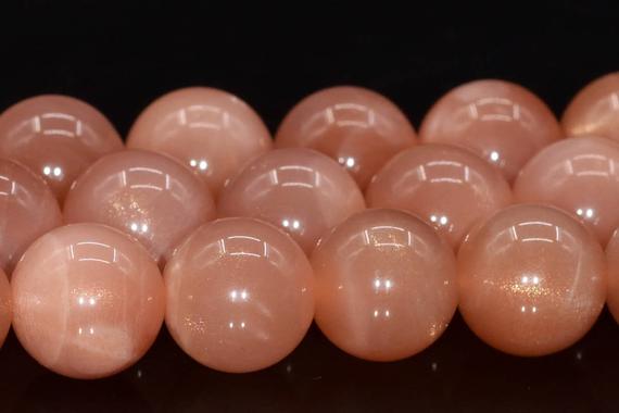 10mm Orange Moonstone Beads India Grade Aa Genuine Natural Gemstone Full Strand Round Loose Beads 15.5" Bulk Lot 1,3,5,10,50 (104075-1114)