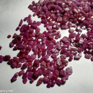 Shop Raw & Rough Ruby Stones! Genuine Natural Raw Ruby Crystal Rough, Tiny Red Ruby Rough, 3-6MM! Deep Luster Raw Gemstone, Making Jewelry Ruby Slice, Crystal Ruby Slabs | Natural genuine stones & crystals in various shapes & sizes. Buy raw cut, tumbled, or polished gemstones for making jewelry or crystal healing energy vibration raising reiki stones. #crystals #gemstones #crystalhealing #crystalsandgemstones #energyhealing #affiliate #ad