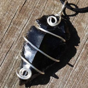 Shop Obsidian Necklaces! Black Obsidian Arrowhead Healing Stone Necklace with Positive Healing Energy! | Natural genuine Obsidian necklaces. Buy crystal jewelry, handmade handcrafted artisan jewelry for women.  Unique handmade gift ideas. #jewelry #beadednecklaces #beadedjewelry #gift #shopping #handmadejewelry #fashion #style #product #necklaces #affiliate #ad