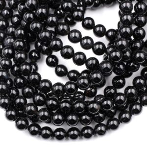 Shop Round Gemstone Beads! AAA Grade Natural Black Onyx Round Beads 2mm 3mm 4mm 6mm 8mm 10mm 12mm High Quality Natural Black Gemstones 15.5" Strand | Natural genuine round Gemstone beads for beading and jewelry making.  #jewelry #beads #beadedjewelry #diyjewelry #jewelrymaking #beadstore #beading #affiliate #ad