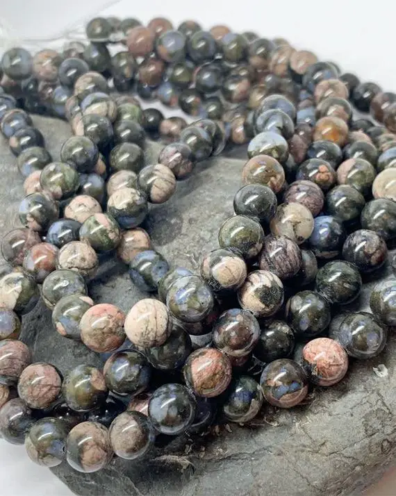 Glaucophane Gemstone Beads Grey Lilac Opal 8mm Or 6mm Beads Healing Beads For Jewellery, Lllanite Opal.