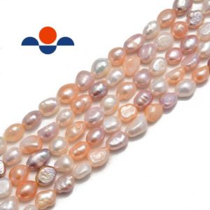 Shop Pearl Beads! Multi Fresh Water Pearl Side Drill Nugget Beads 4mm 6mm 8mm 10mm 14" Strand | Natural genuine beads Pearl beads for beading and jewelry making.  #jewelry #beads #beadedjewelry #diyjewelry #jewelrymaking #beadstore #beading #affiliate #ad