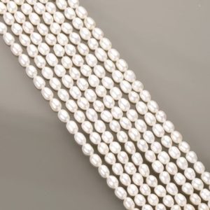 Shop Pearl Bead Shapes! Natural Freshwater Pearl Beads, Pear Smooth Rice Shape Beads, Beads For Bridesmaid Jewelry, Pearl Gemstone For Jewelry, Loose Crafting Bead | Natural genuine other-shape Pearl beads for beading and jewelry making.  #jewelry #beads #beadedjewelry #diyjewelry #jewelrymaking #beadstore #beading #affiliate #ad