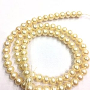 Shop Pearl Round Beads! Freshwater Pearl Beads Genuine Pearl Round Beads 5.5.MM High Luster Pearl Round Beads 15.5 Inch Strand Top Quality | Natural genuine round Pearl beads for beading and jewelry making.  #jewelry #beads #beadedjewelry #diyjewelry #jewelrymaking #beadstore #beading #affiliate #ad