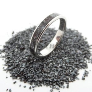 Shop Hematite Rings! Hematite Ring with Stainless Steel, Wedding Band, Engagement Ring, Mens Ring, Birthday Gift, Father's Day Gift, Valentines Day Gift | Natural genuine Hematite rings, simple unique alternative gemstone engagement rings. #rings #jewelry #bridal #wedding #jewelryaccessories #engagementrings #weddingideas #affiliate #ad