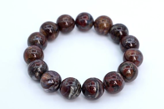 15 Pcs - 14mm Pietersite Beads Grade Aaa Genuine Natural Round Gemstone Loose Beads (105741)