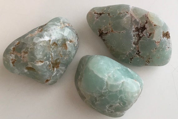 Prehnite Natural Raw Stones, Healing Crystals And Stones