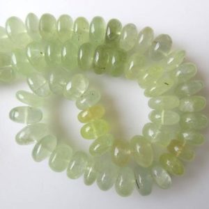 Shop Prehnite Rondelle Beads! 11mm Natural Prehnite Rondelle Beads, Smooth Rondelle Beads, 17 Inch Strand, GDS665 | Natural genuine rondelle Prehnite beads for beading and jewelry making.  #jewelry #beads #beadedjewelry #diyjewelry #jewelrymaking #beadstore #beading #affiliate #ad