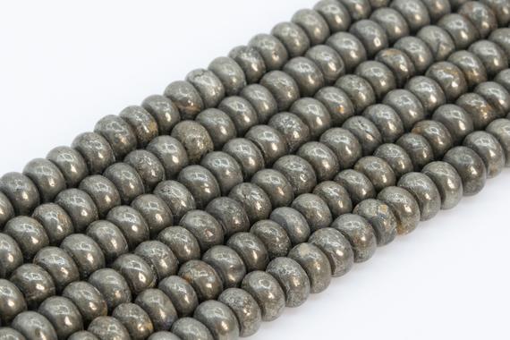 Genuine Natural Copper Pyrite Loose Beads Rondelle Shape 6x3-4mm