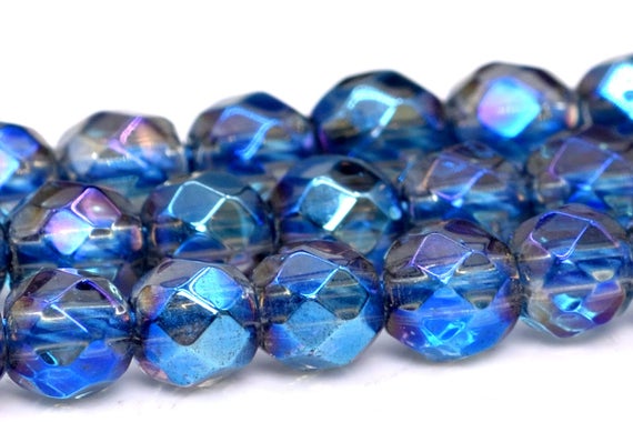 4mm Blue Crystal Quartz Beads Grade Aaa Natural Gemstone Full Strand Faceted Round Loose Beads 15.5" Bulk Lot 1,3,5,10 And 50 (102159-457)