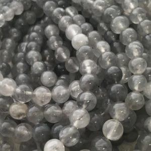 Shop Quartz Crystal Beads! Cloud Quartz, 6mm Beads, Gray Beads, Quartz Beads Cloud Quartz Beads, Light Grey, Cloudy Quartz, Grey Quartz Beads, Beads for Jewelry Making | Natural genuine beads Quartz beads for beading and jewelry making.  #jewelry #beads #beadedjewelry #diyjewelry #jewelrymaking #beadstore #beading #affiliate #ad