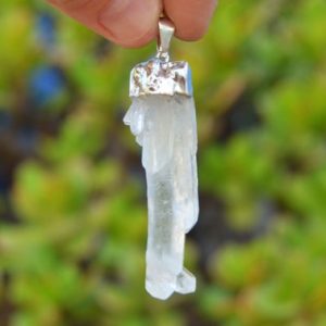Shop Quartz Crystal Pendants! Raw Crystal Pendant – Clear Crystal Quartz Point – Healing Pendant – Chakra Crystals – Balancing Energy | Natural genuine Quartz pendants. Buy crystal jewelry, handmade handcrafted artisan jewelry for women.  Unique handmade gift ideas. #jewelry #beadedpendants #beadedjewelry #gift #shopping #handmadejewelry #fashion #style #product #pendants #affiliate #ad