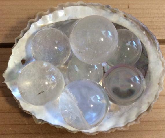 Clear Quartz Mini Sphere,spiritual Stone, Healing Stone, Healing Crystal, Chakra Stone