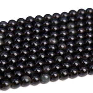 Shop Rainbow Obsidian Beads! Genuine Natural Rainbow Obsidian Loose Beads Grade AA Round Shape 4mm | Natural genuine round Rainbow Obsidian beads for beading and jewelry making.  #jewelry #beads #beadedjewelry #diyjewelry #jewelrymaking #beadstore #beading #affiliate #ad