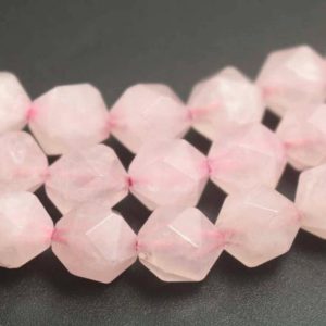 Rose Quartz Faceted Beads,6mm/8mm/10mm/12mm Natural Faceted Rose Quartz Nugget Beads,15 inches one starand | Natural genuine chip Rose Quartz beads for beading and jewelry making.  #jewelry #beads #beadedjewelry #diyjewelry #jewelrymaking #beadstore #beading #affiliate #ad