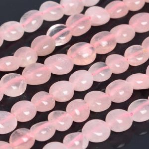 Shop Rose Quartz Chip & Nugget Beads! Genuine Natural Rose Quartz Loose Beads Grade AAA Pebble Nugget Shape 8-10mm | Natural genuine chip Rose Quartz beads for beading and jewelry making.  #jewelry #beads #beadedjewelry #diyjewelry #jewelrymaking #beadstore #beading #affiliate #ad