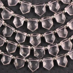 Shop Rose Quartz Faceted Beads! Aaa Quality 1 Strand Natural Rose Quartz Pentagon Shape Faceted 10×13-12×15 Mm Approx Strand, rose Quartz, natural Quartz, 21 Piece, wholesale | Natural genuine faceted Rose Quartz beads for beading and jewelry making.  #jewelry #beads #beadedjewelry #diyjewelry #jewelrymaking #beadstore #beading #affiliate #ad