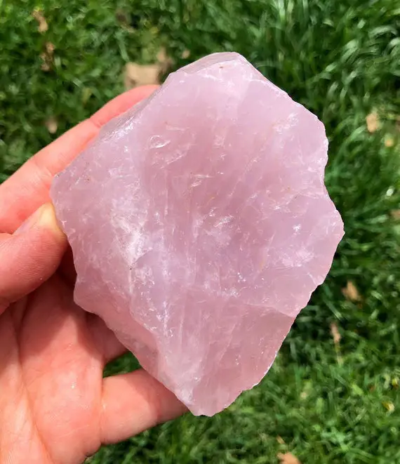 Raw Rose Quartz Crystal (0.5" - 7") Grade A Rose Quartz Stone - Raw Pink Quartz Crystal - Rough Rose Quartz Healing Crystal For Heart Chakra