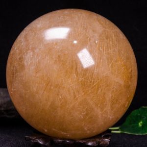 Shop Rutilated Quartz Stones & Crystals! 4.13"rare Large Gold Rutilated Crystal Quartz Sphere / rutilated Sphere / rutilated Crystal Ball / Rutilated Quartz / special Gift- 105mm 1579g | Natural genuine stones & crystals in various shapes & sizes. Buy raw cut, tumbled, or polished gemstones for making jewelry or crystal healing energy vibration raising reiki stones. #crystals #gemstones #crystalhealing #crystalsandgemstones #energyhealing #affiliate #ad
