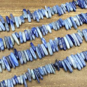 Shop Sodalite Chip & Nugget Beads! Natural Sodalite Chip Beads Tiny Sodalite Stick Spike Beads Polished Blue Gemstone Shard Beads Beading Supplies 10-25mm 15.5" full strand | Natural genuine chip Sodalite beads for beading and jewelry making.  #jewelry #beads #beadedjewelry #diyjewelry #jewelrymaking #beadstore #beading #affiliate #ad