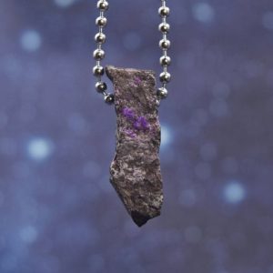 Shop Sugilite Necklaces! Fibrous Sugilite Stainless Steel Necklace | Rare | 24" | Natural genuine Sugilite necklaces. Buy crystal jewelry, handmade handcrafted artisan jewelry for women.  Unique handmade gift ideas. #jewelry #beadednecklaces #beadedjewelry #gift #shopping #handmadejewelry #fashion #style #product #necklaces #affiliate #ad