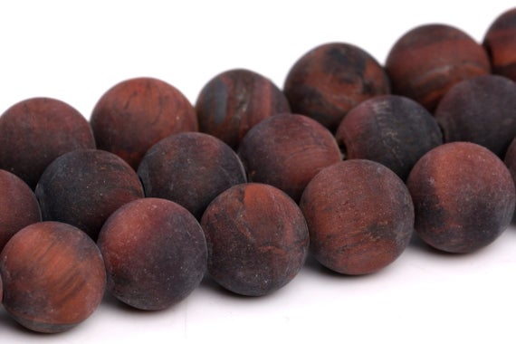 Matte Mahogany Red Tiger Eye Beads Grade A Genuine Natural Gemstone Round Loose Beads 4mm 6mm 8mm 10mm Bulk Lot Options