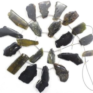 Shop Tourmaline Chip & Nugget Beads! Natural Tourmaline Gemstone, 20 Pieces Uneven Shape Rough,Fine Quality Tourmaline Size 7×18-15×30 MM Polished Raw, Making Jewelry Wholesale | Natural genuine chip Tourmaline beads for beading and jewelry making.  #jewelry #beads #beadedjewelry #diyjewelry #jewelrymaking #beadstore #beading #affiliate #ad