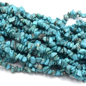 Shop Turquoise Chip & Nugget Beads! Turquoise pearls gemstone chips chips set of 100 pearls or 1 stand ~230 pearls | Natural genuine chip Turquoise beads for beading and jewelry making.  #jewelry #beads #beadedjewelry #diyjewelry #jewelrymaking #beadstore #beading #affiliate #ad