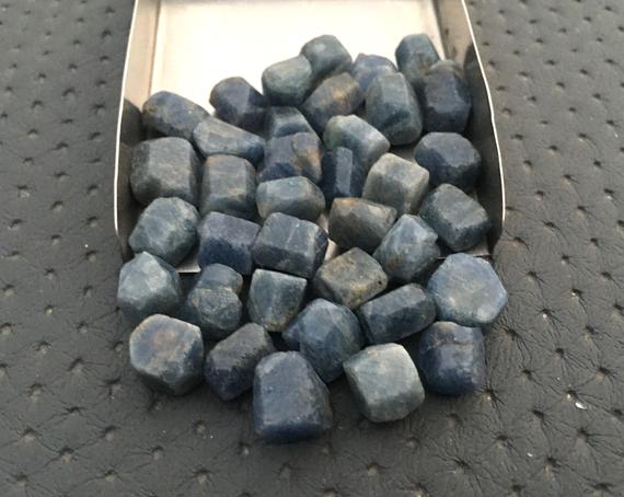 10 Pieces Sapphire Raw 8-10 Mm Raw,loose Gemstone Untreated Sapphire Rough,natural Blue Sapphire Rough Gemstone, Aaa Grade Sapphire Rough