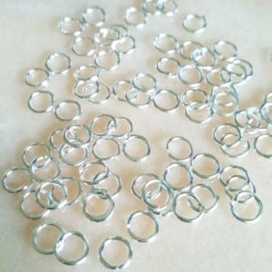 Shop Jump Rings! 100 Bright Silver Plated Open Jump Rings – 4mm, 5mm, 6mm, 8mm, 10mm – 22 Gauge – 0.64- Jewelry Findings | Shop jewelry making and beading supplies, tools & findings for DIY jewelry making and crafts. #jewelrymaking #diyjewelry #jewelrycrafts #jewelrysupplies #beading #affiliate #ad