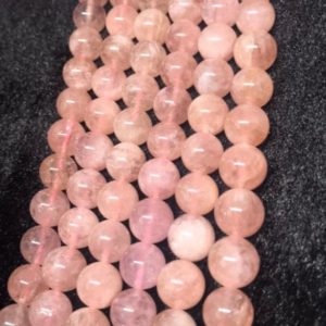 Shop Morganite Round Beads! 10MM Peach Morganite Round Beads, AAA Quality Beads , Perfect making in wholesale price | Natural genuine round Morganite beads for beading and jewelry making.  #jewelry #beads #beadedjewelry #diyjewelry #jewelrymaking #beadstore #beading #affiliate #ad