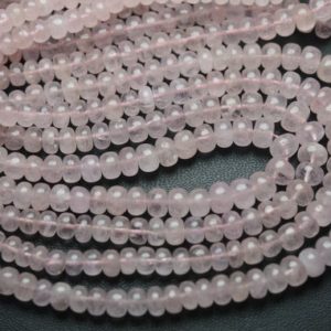 Shop Morganite Rondelle Beads! 14 Inch strand,Natural Morganite  Aquamarine Smooth Rondelles. Size 4-5mm | Natural genuine rondelle Morganite beads for beading and jewelry making.  #jewelry #beads #beadedjewelry #diyjewelry #jewelrymaking #beadstore #beading #affiliate #ad