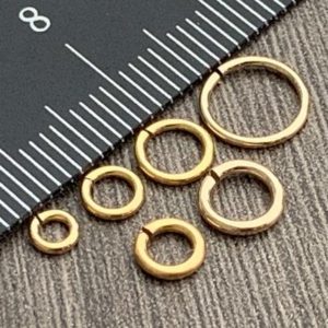 Shop Findings for Jewelry Making! Jump Rings 14kt Gold Filled Open – 2mm 3mm 4mm 6mm Inner Diameter , 4mm 5mm 6mm 8mm Outer Diameter – 18, 20 & 24 Gauge | Shop jewelry making and beading supplies, tools & findings for DIY jewelry making and crafts. #jewelrymaking #diyjewelry #jewelrycrafts #jewelrysupplies #beading #affiliate #ad