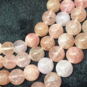 Shop Morganite Round Beads! 14mm Morganite Round Beads, AAA Quality Beads , Perfect making-Wholesale price- 40 cm Length | Natural genuine round Morganite beads for beading and jewelry making.  #jewelry #beads #beadedjewelry #diyjewelry #jewelrymaking #beadstore #beading #affiliate #ad